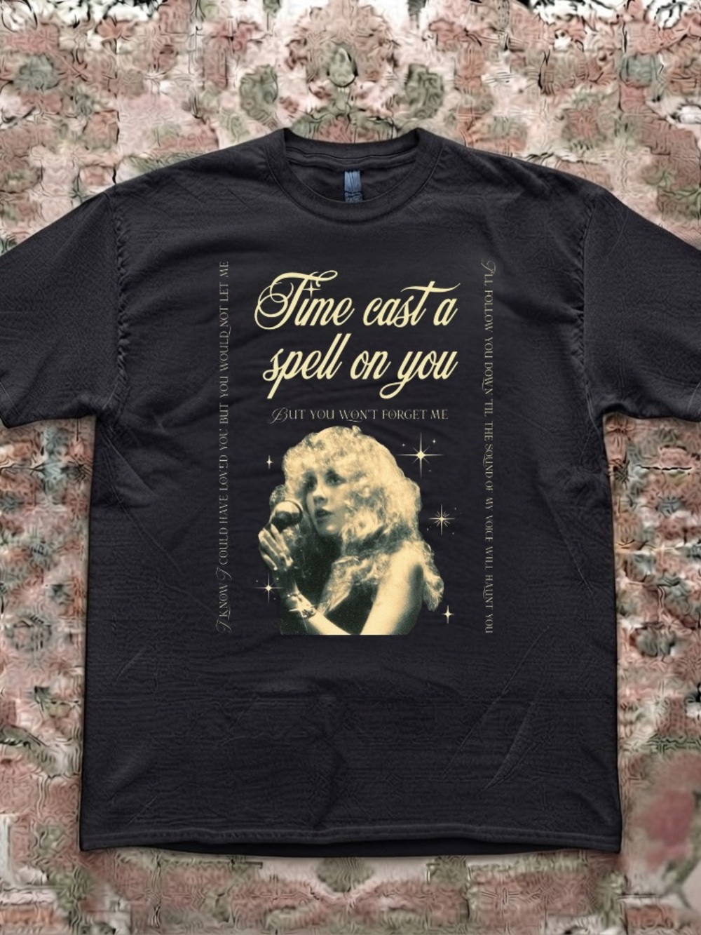 Time Cast A Spell On You Stevie Nicks Lyrics Portrait Stars Vintage  T-Shirt